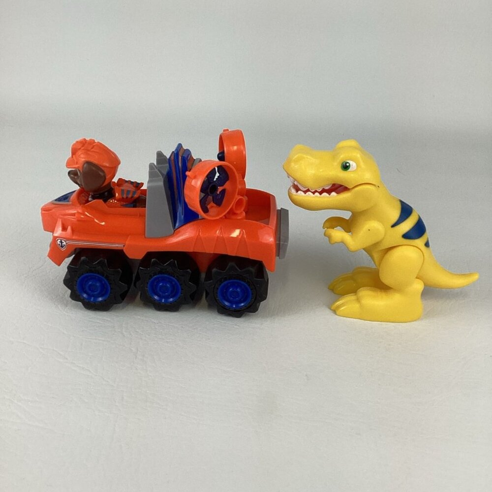 Paw Patrol Dino Rescue Pup Zuma Action Figure Deluxe Vehicle T-Rex Dinosaur Lot - Picture 4 of 7